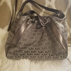 Silver Michael Kors purse
